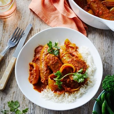 Beef Sausages in Onion Curry by Adam Liaw