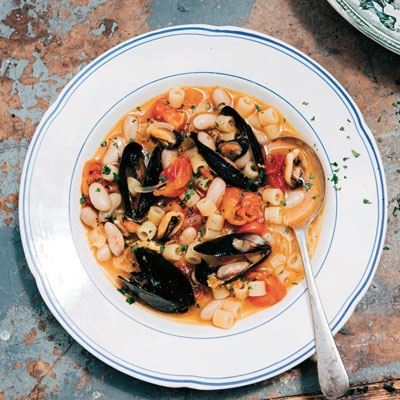 Ditalini Pasta with Mussels and Beans by Emiko Davies