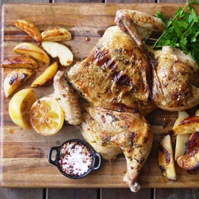 Spiced Flattened Chicken - Chef Recipe by Julie Goodwin