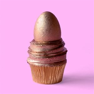 Golden Goose-Egg Cupcakes from The Scran Line by Nick Makrides