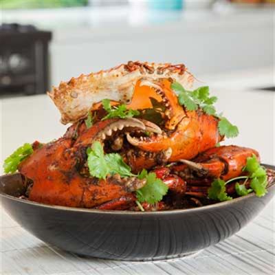 Steamed Mud Crabs, with Ginger, Chilli and Shallot Sauce - Chef Recipe by Peter Kuruvita