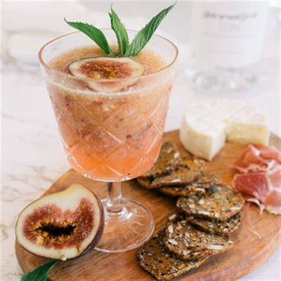 Pink Gin Fig Cocktail