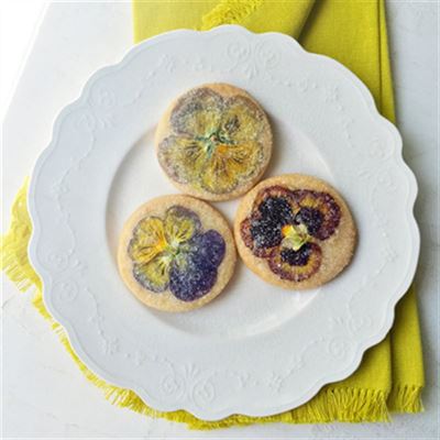 Mum's Candied Flower Sugar Biscuits - Chef Recipe by Curtis Stone