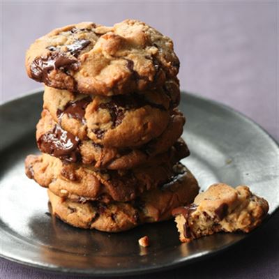 Peanut Butter Biscuits with Chocolate Chunks - Chef Recipe by Curtis Stone