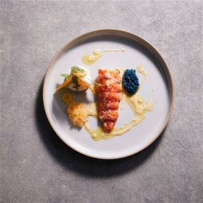 Poached Marron, Taramasalata and Chicken Skin – Chef Recipe by George Calombaris