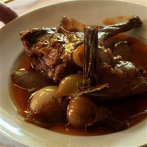 Rabbit Stifado - Chef Recipe by Gina Goldsmith and Kosta Koukakis
