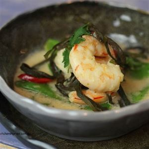 Sea Spaghetti with Prawns, Coconut and Lime - Recipe by My Kitchen Stories