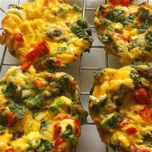Feta, Spinach and Mushroom Egg Muffins - Recipe by Alison Wright