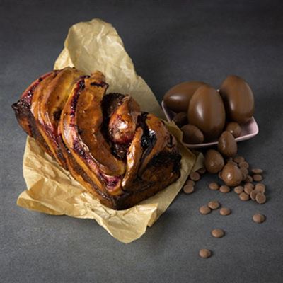 Chocolate and Berry Babka - Chef Recipe by Kirsten Tibballs.