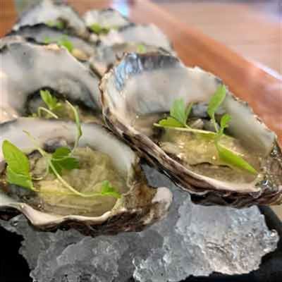 Oysters with Horseradish Relish and Celery - Chef Recipe by Matt Golinski