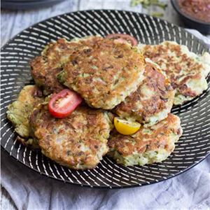 Ham, Zucchini and Ricotta Fritters - Recipe by My Kitchen Stories. 