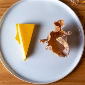 Creme Caramel Tangelo, Jersey Milk and Wattle Seed - Chef Recipe by Christopher Bone