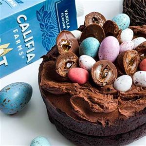 Easter Egg Nest Mud Cake - Recipe The Nourished Chef.