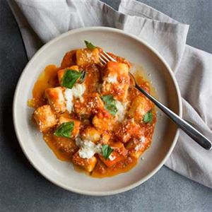 Ricotta Gnocchi with Napoli Sauce and Burrata - Chef Recipe by Chris Lillico.