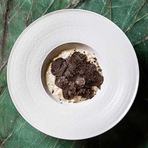 Risotto Acquerello and Fresh Black Truffle - Chef Recipe by Francesco Mannelli.