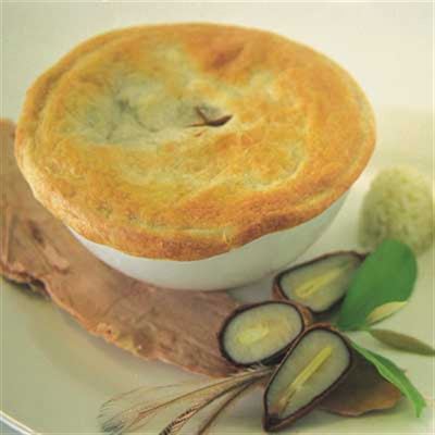 Coat of Arms Pie with Bunya Nuts - Recipe by Aunty Dale Chapman.