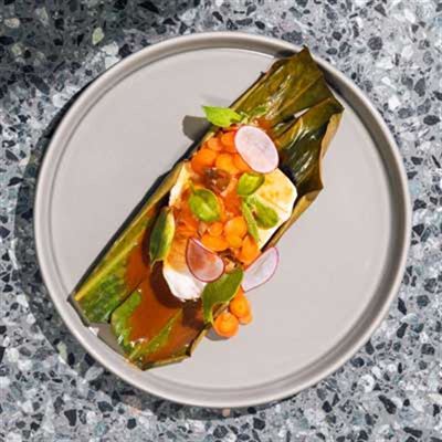 Swordfish, Native Ginger, Vegan Fish Sauce and Seawater Fermented Vegetables - Chef Recipe by Dayan Hartill-law