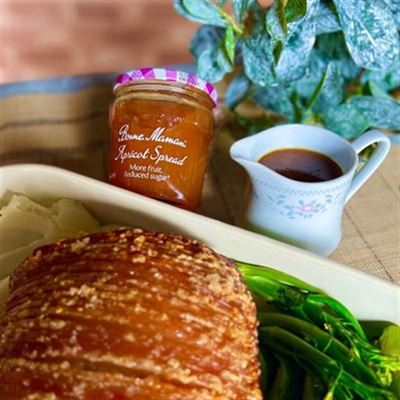 Julie Goodwin’s Crispy Pork Belly with Bonne Maman Apricot Sauce