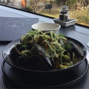 Saffron and Vanilla Bean Poached Freycinet Marine Farm Mussels - Recipe by Chef Joshua Strudwick