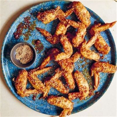 Chicken Wings with Ponzu and Yuzu Dressing - Recipe by Chef Susan Jung 