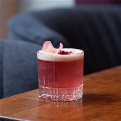 Raspberry Rose Gin Fizz - Recipe by The Fox Hole 
