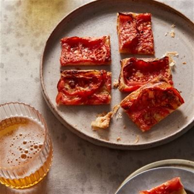 Heirloom Tomato and Cheddar Tart - Recipe by Martin Benn 