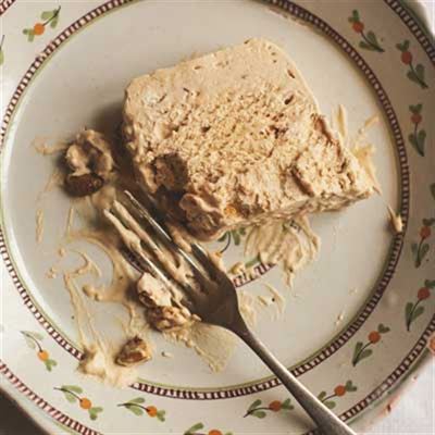 Coffee Semifreddo with Salted Caramel Pistachios - Recipe by Julius Roberts.