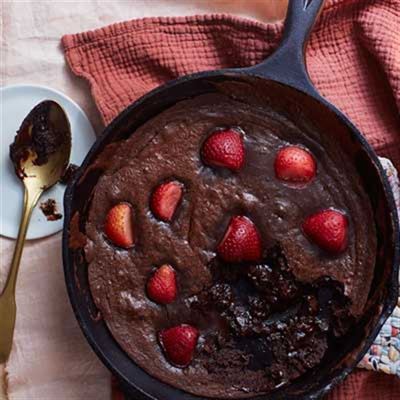 Fudgy Chocolate Skillet Cake - Recipe by Frankie Unsworth