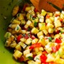 Fish Fritters with Peach Salsa