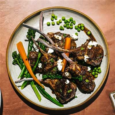 Maple-glazed Lamb Chops with Winter Vegetables - Recipe by Maple from Canada