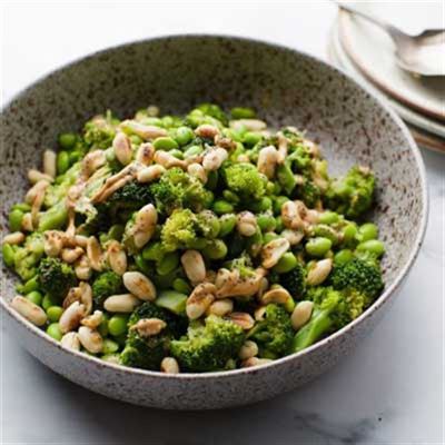 Asian Broccoli Salad with Maple Nut Butter