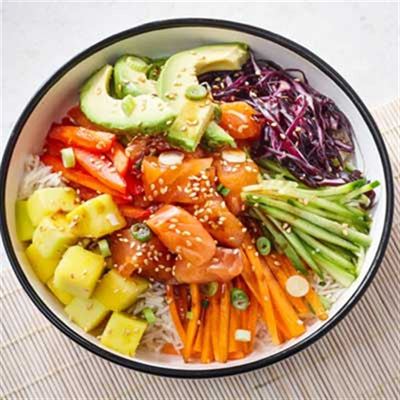 Maple Salmon Poke Bowls - Recipe by Maple from Canada