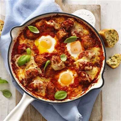 Italian Meatballs with Eggs - Recipe by  George Georgievski