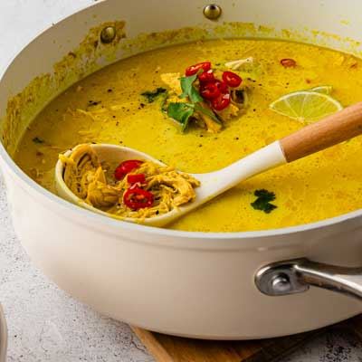 Flu Fighter Chicken and Turmeric Soup - Recipe by Gevity Rx