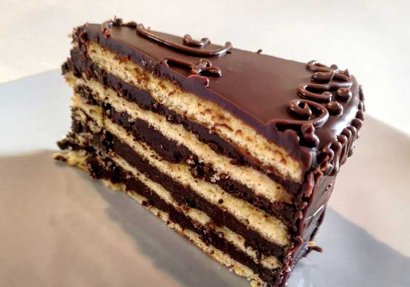 Torta Savoia - Chocolate Hazelnut Layer Cake - Recipe by Victoria Granof