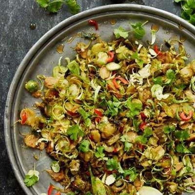 Chilli and Maple Glazed Brussels Sprouts