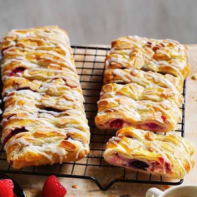 Berry and Almond Danish Braids