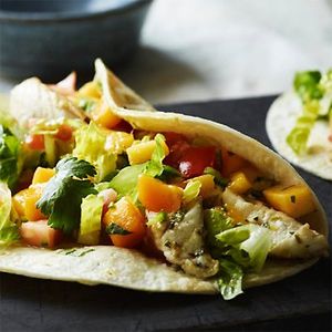 Fish Tacos with Fresh Mango Salsa