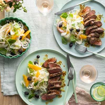 Spring Lamb with Orange, Fennel and Olives - Recipe by Bettina Jenkins