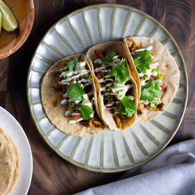 Mushroom Carnitas Tacos - Recipe by Professor Luigi Fontana