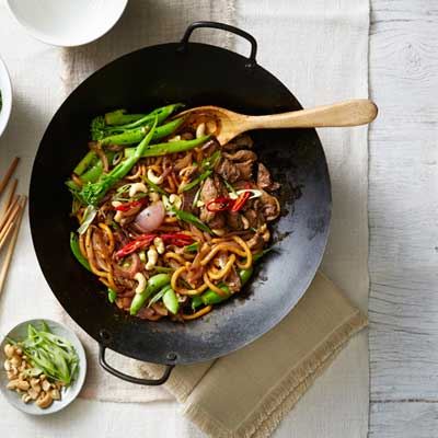 Beef, Broccolini and Noodle Stir-fry