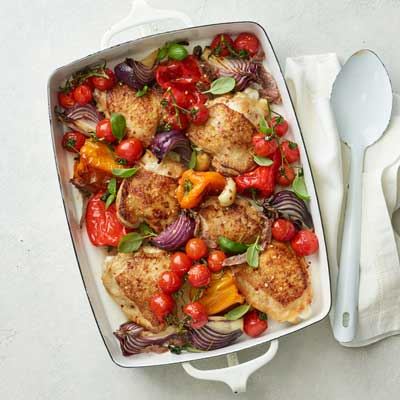 Mediterranean Chicken Tray Bake