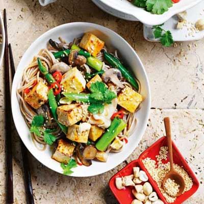 Tofu and Green Bean Stir Fry