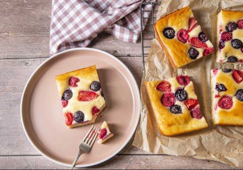 Traybake Pancakes with Maple Glaze