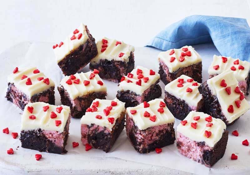 Raspberry Cheesecake Swirl Brownie