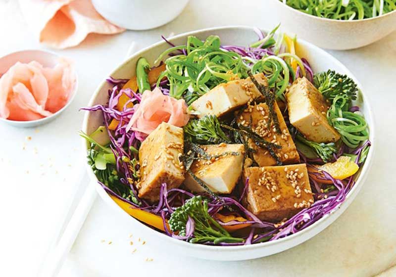 Japanese Marinate Tofu Salad