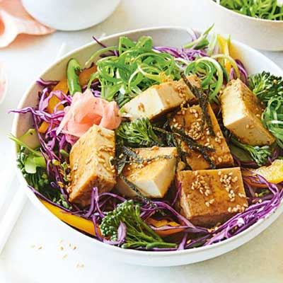 Japanese Marinate Tofu Salad