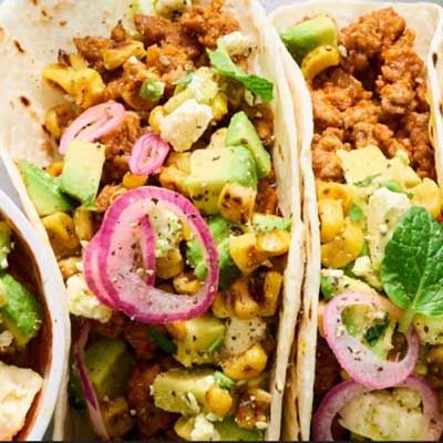 Lamb, Avocado and Corn Tortillas