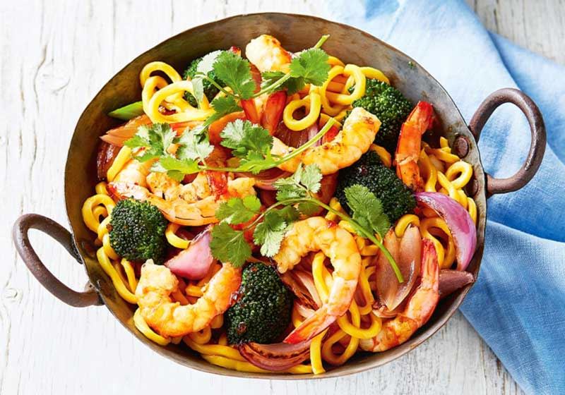 Honey and Soy Prawn Stir-fry