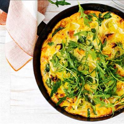 Pumpkin, Spinach and Brie Frittata